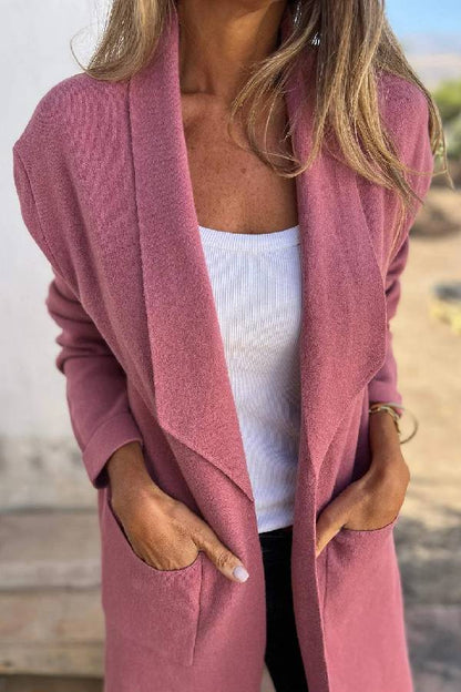 Modische Cardiganjacke Mittellang Damen - IdealeKleiden