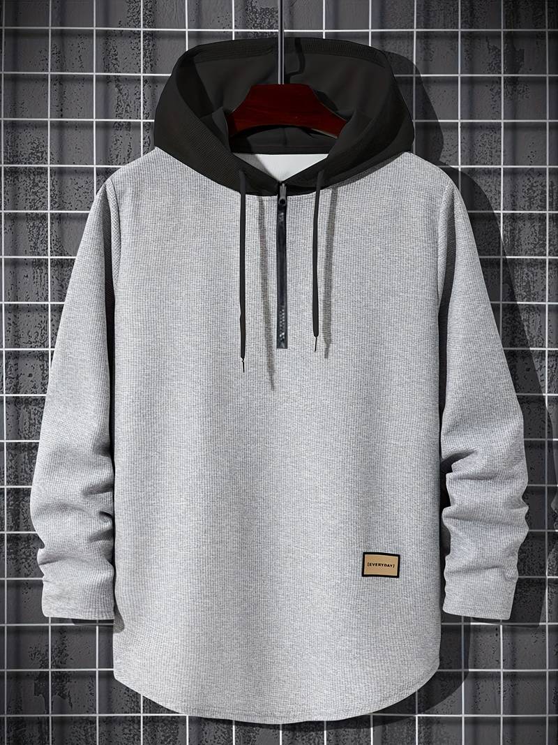 Kapuzenpullover Herren Farbblock Trendy - IdealeKleiden