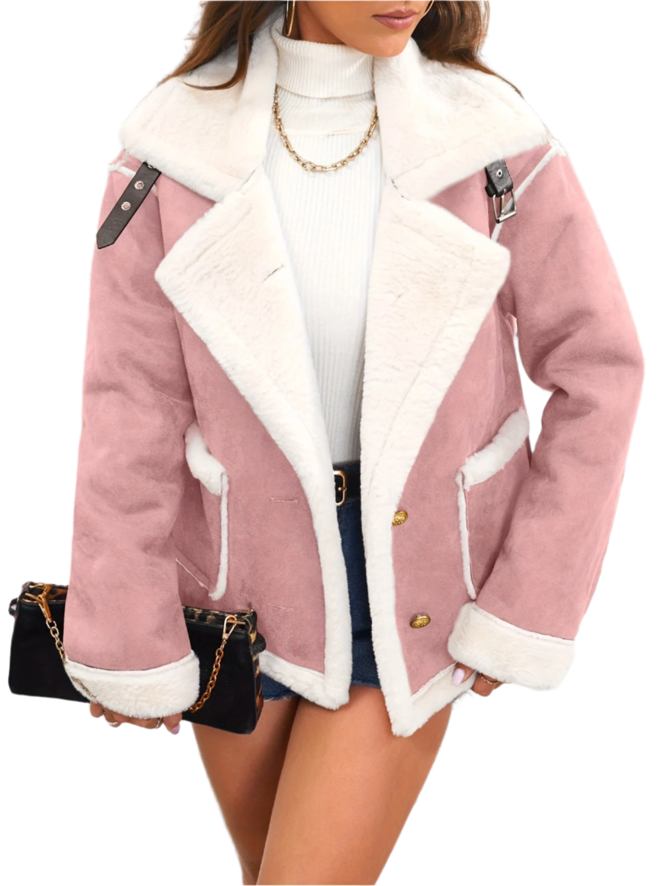 Elegante Damenwinterjacke TeddyLook