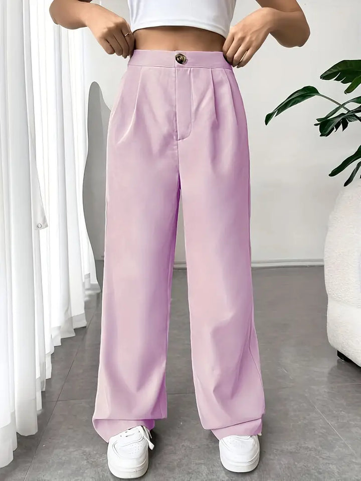 Lily - Damen Hose Elegant Weitbein Stil