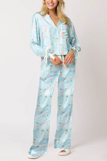 Weihnachts-Outfit: Langarm-Oberteil und elastische Hose Set