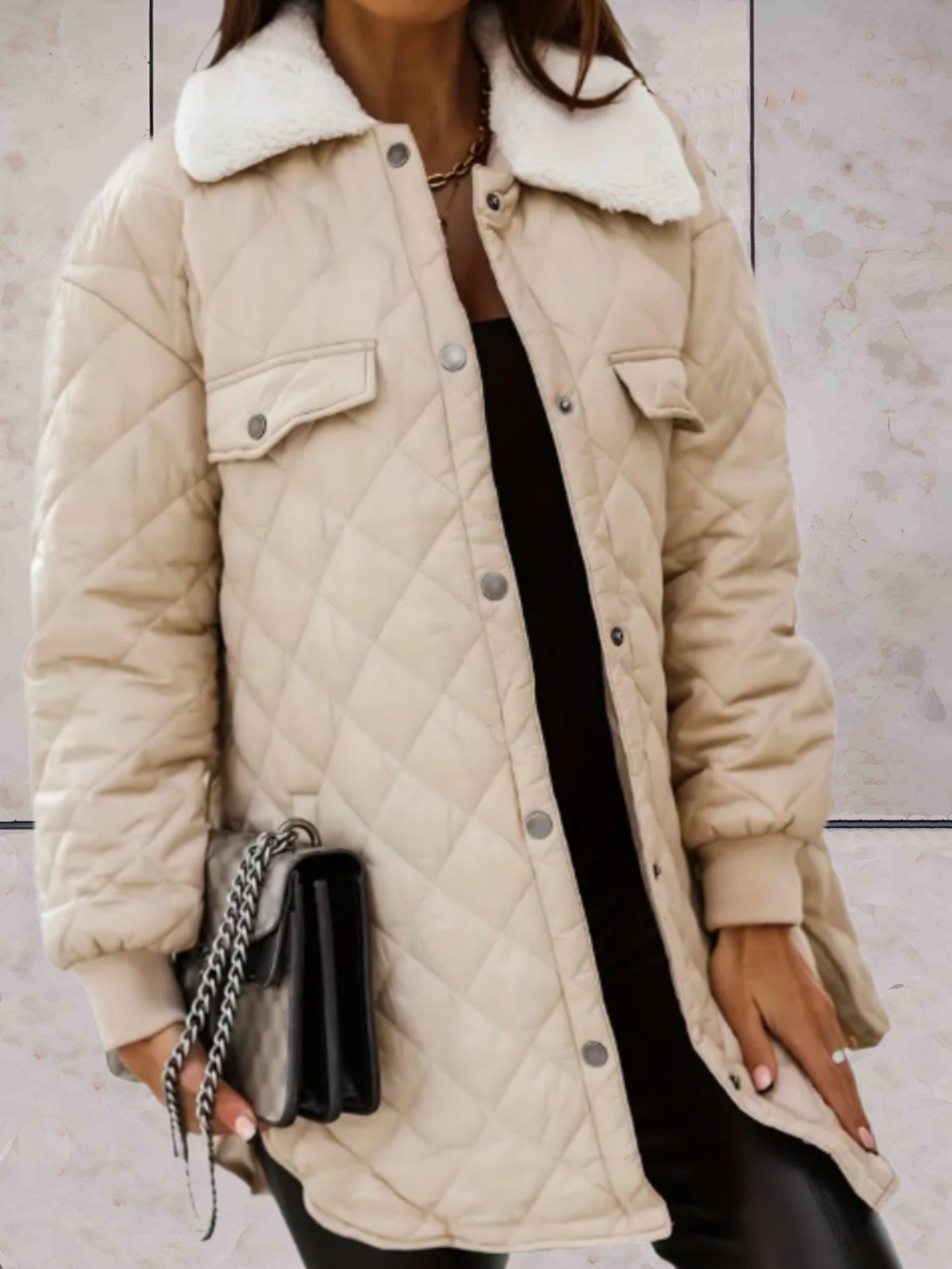 Übergroße Winterjacke Damen Warm - IdealeKleiden
