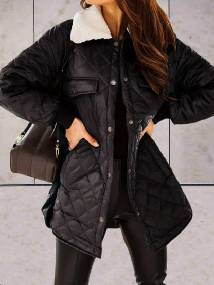 Übergroße Winterjacke Damen Warm