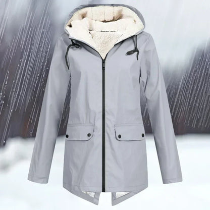 Wasserdichte Outdoor-Jacke Kapuze Warm Isoliert - IdealeKleiden