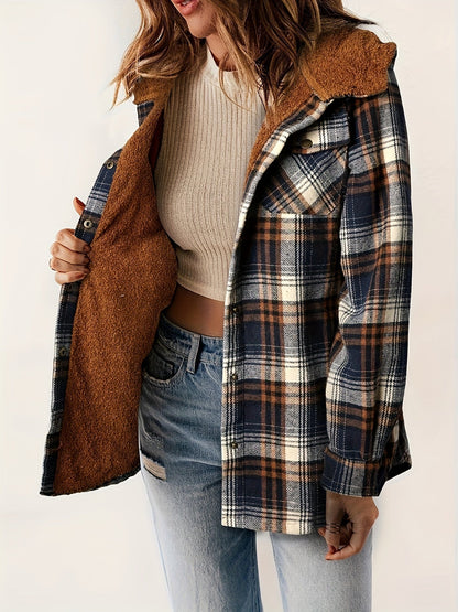 Weiche Winterjacke Samtfutter Kapuze
