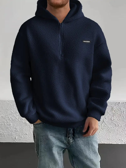 Weicher Kapuzenpullover Herren Flauschig Kuschelig