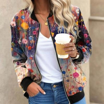 Sommerblazer Frauen Lebendige Blüten