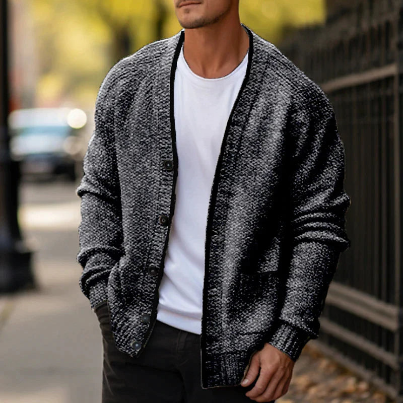 CALVIN - Eleganter Herren Wollpullover Italienisch Modern
