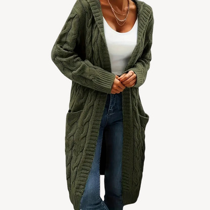 Kapuzen Cardigan Bequem Warm
