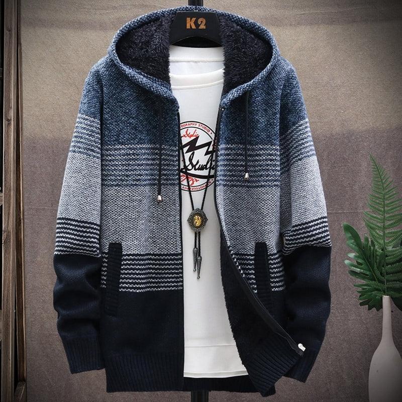Herren Strickweste Grobmaschig Warm