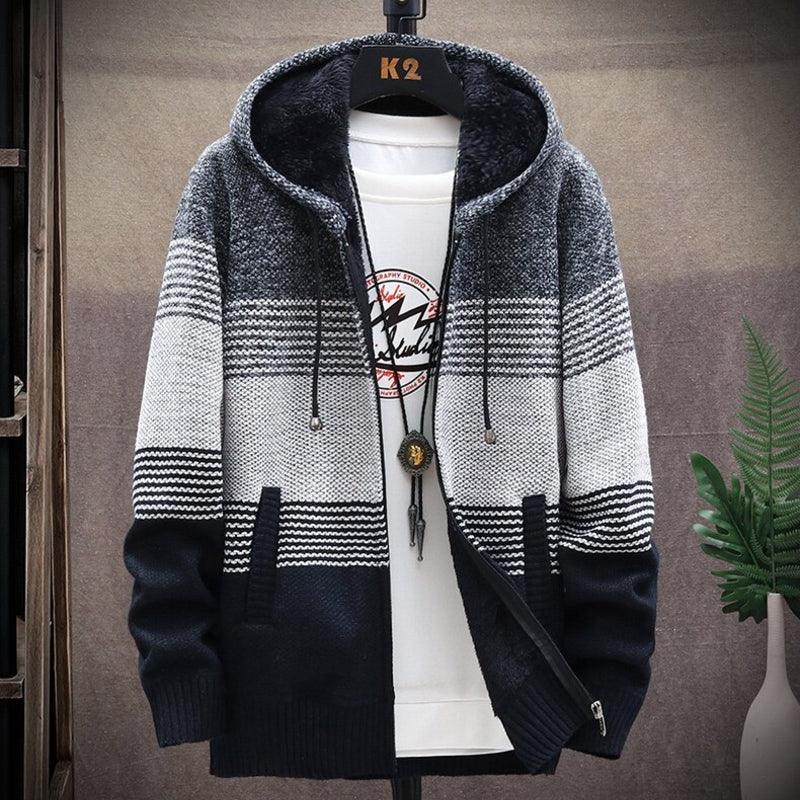 Herren Strickweste Grobmaschig Warm