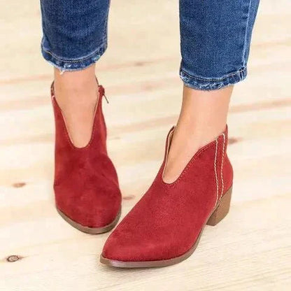 Schicke Damenstiefel mit Seiten-Reißverschluss