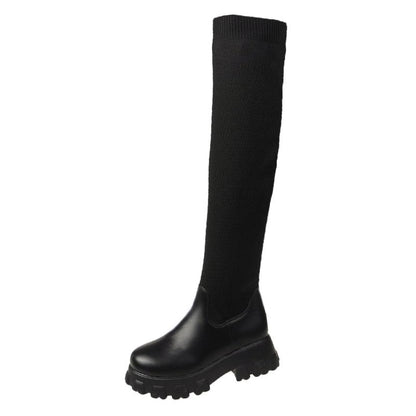 Vegane Stiefel für Damen Elegant Lederlook