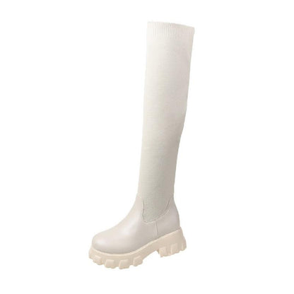 Vegane Stiefel für Damen Elegant Lederlook