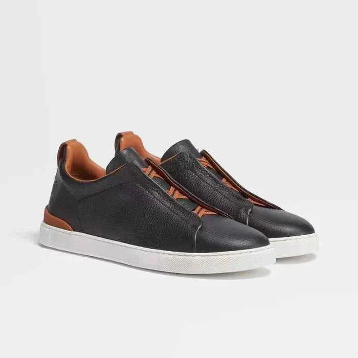 Praktische Leder Sportschuhe - IdealeKleiden