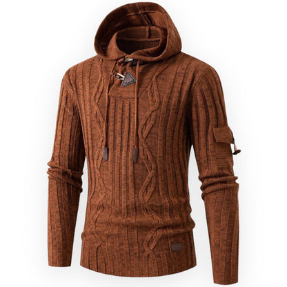 Stylischer Fleece Hoodie Herren Warm