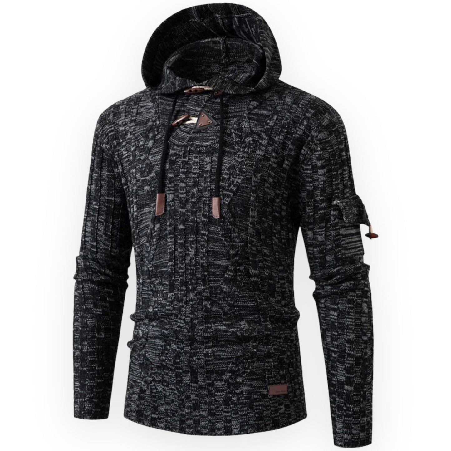 Stylischer Fleece Hoodie Herren Warm