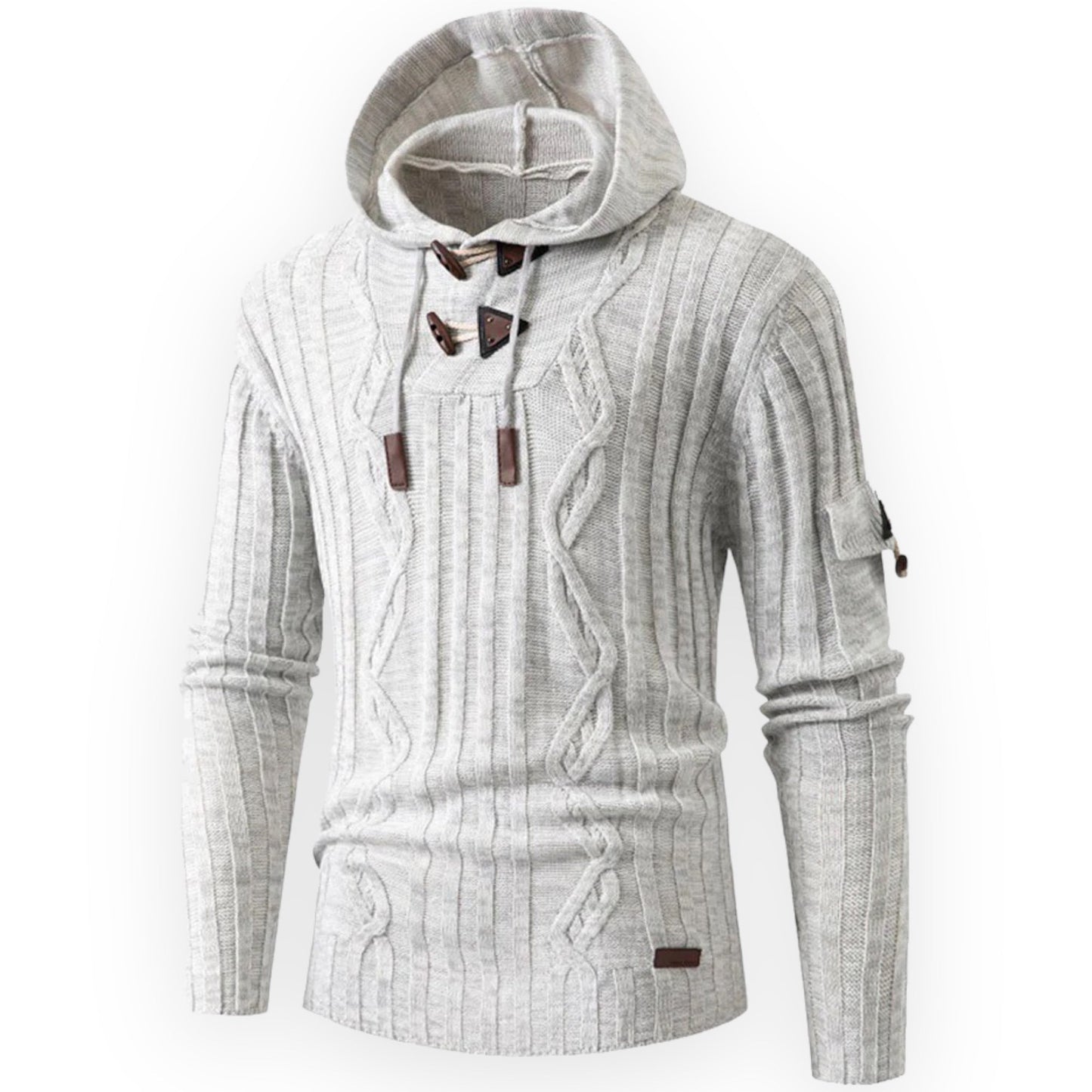 Stylischer Fleece Hoodie Herren Warm
