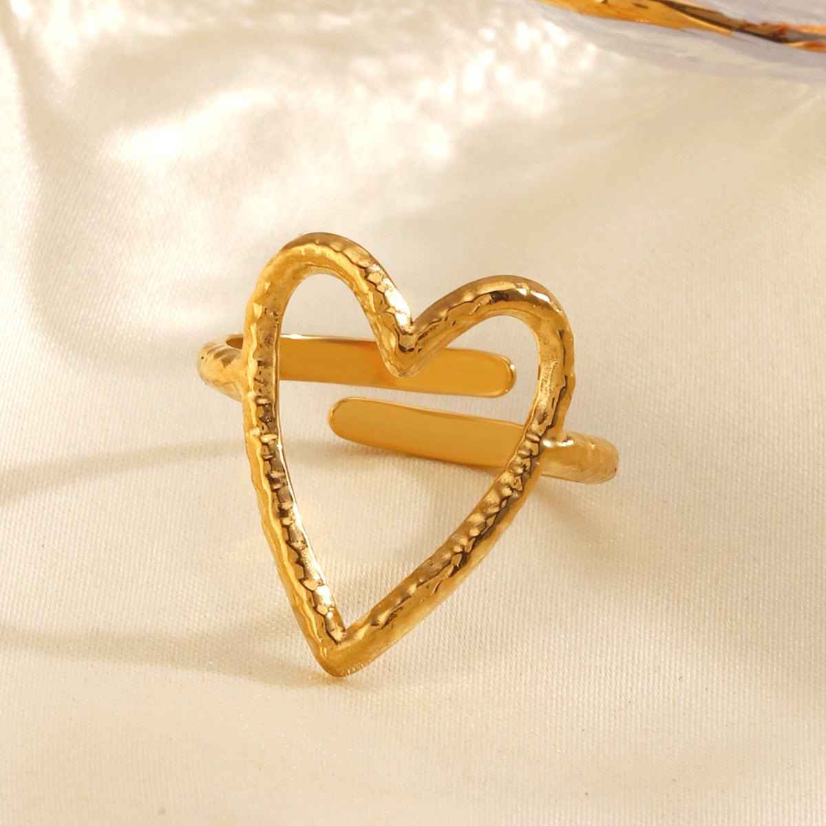 Herzring Schmuck Gold Silber Elegant - IdealeKleiden