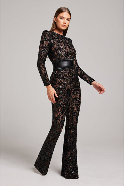Eleganter Frauen Jumpsuit Spitze Design - IdealeKleiden