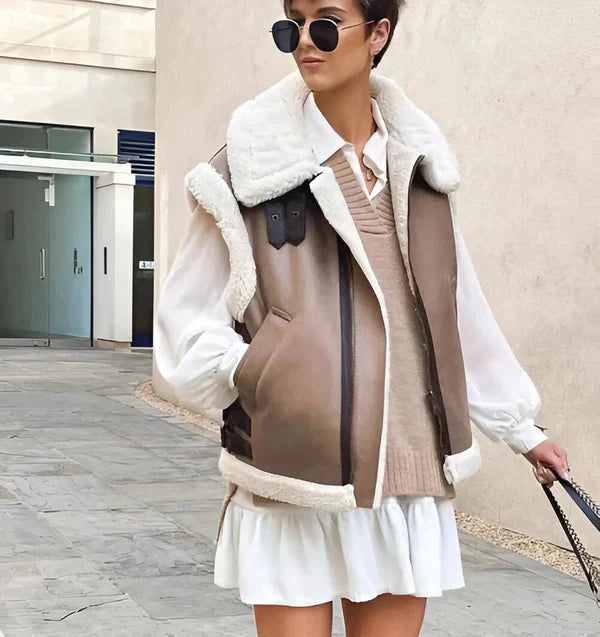 Teddyweste Damen Herbst Modell