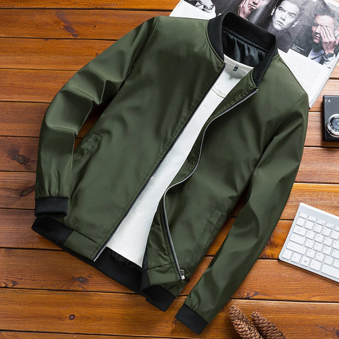 Männer Frühlingsjacke Modern Bomberlook