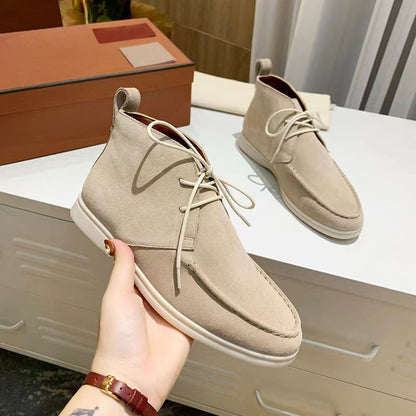 Stylische Kurzstiefel Mit Schnürung