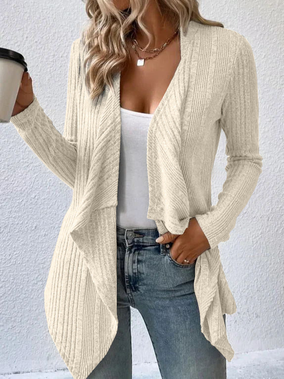 Lässige Strickjacke Offen Modern - IdealeKleiden