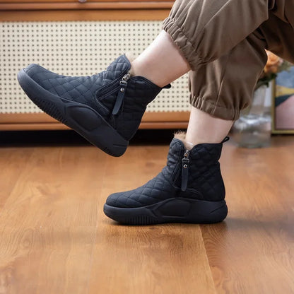 Warme Frauen Schneestiefel Dickes Profil - IdealeKleiden