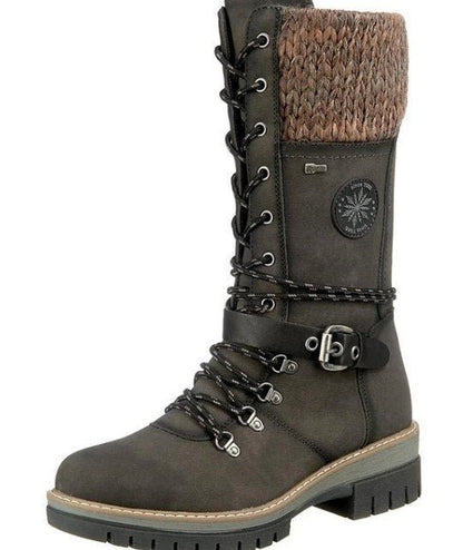Kniehohe Warmstiefel Frauen Orthopädisch Komfort
