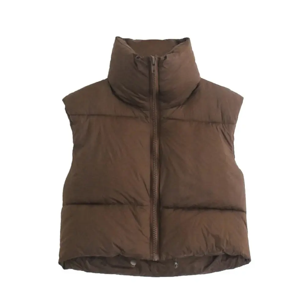 Kurze Pufferweste Damen Modern