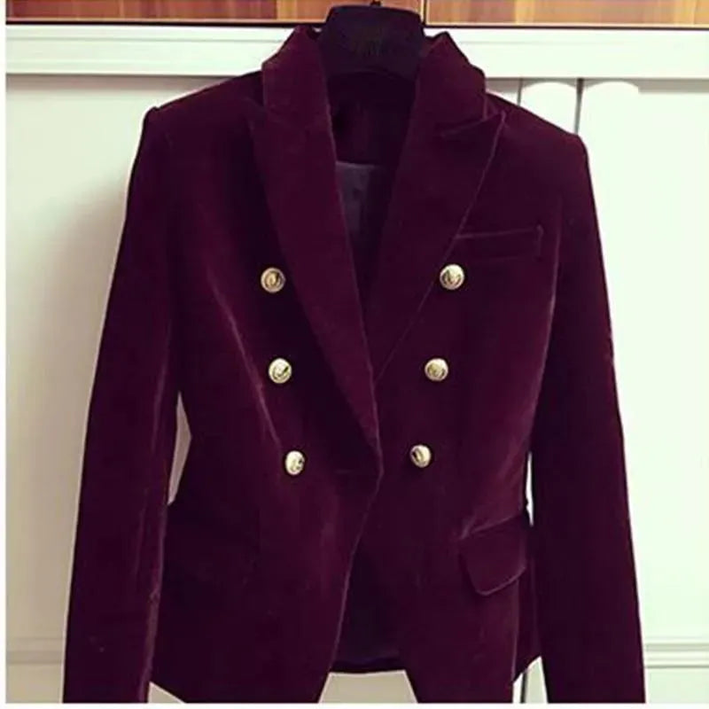 Stilvoller Samt Blazer Damen Elegantes Design
