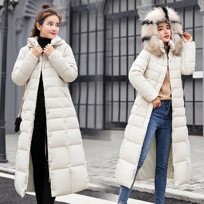 Langer Daunenmantel Warm und Bequem