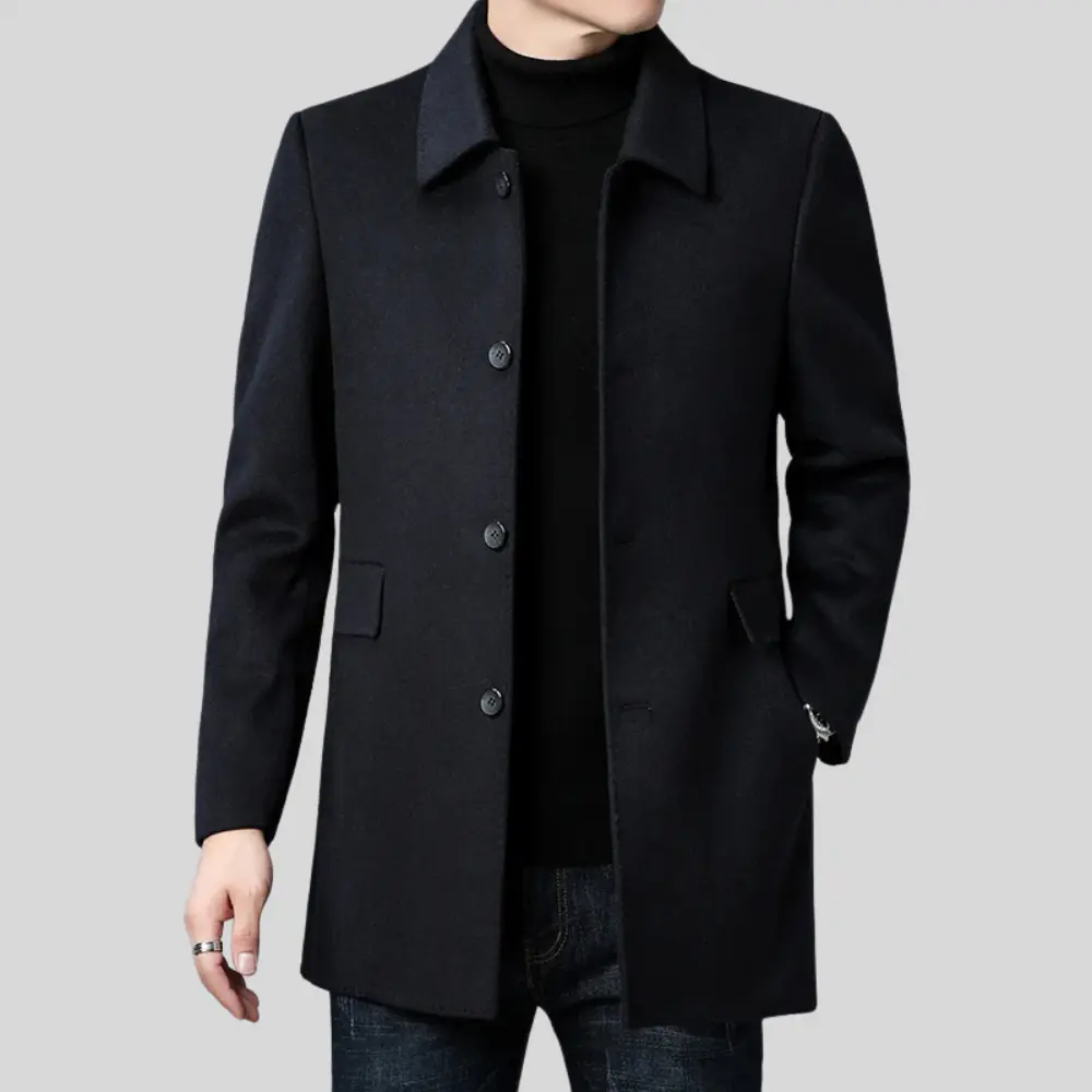 Stylischer Einreiher Mantel Damen