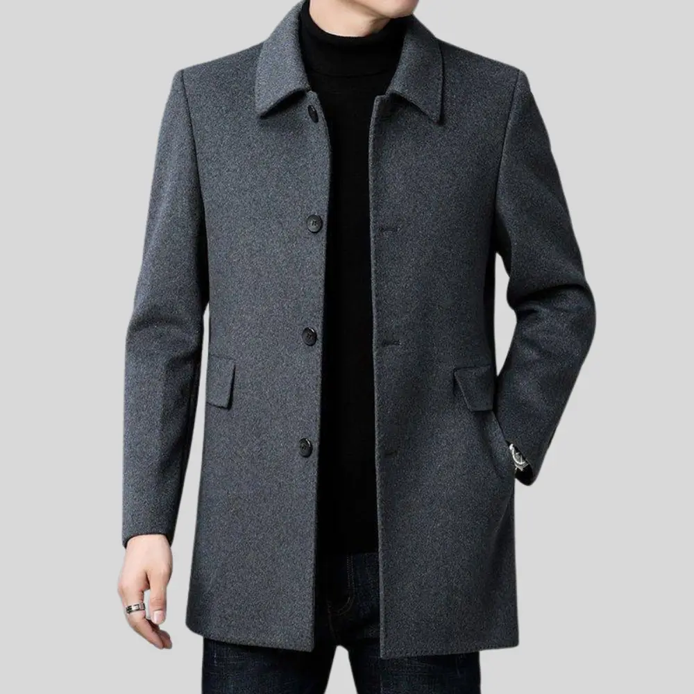 Stylischer Einreiher Mantel Damen