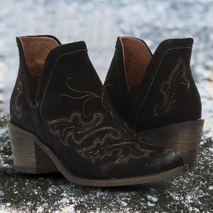 Stilvolle Stiefeletten Hoch Hacken Spitze