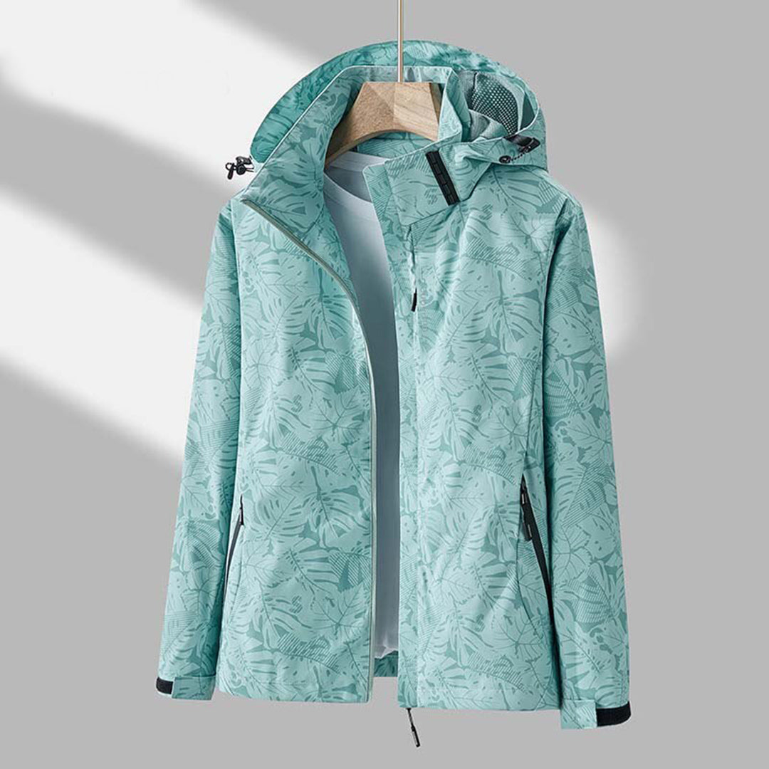 Damen Windbreaker Kapuzenjacke Waterproof