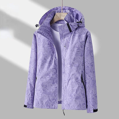 Damen Windbreaker Kapuzenjacke Waterproof