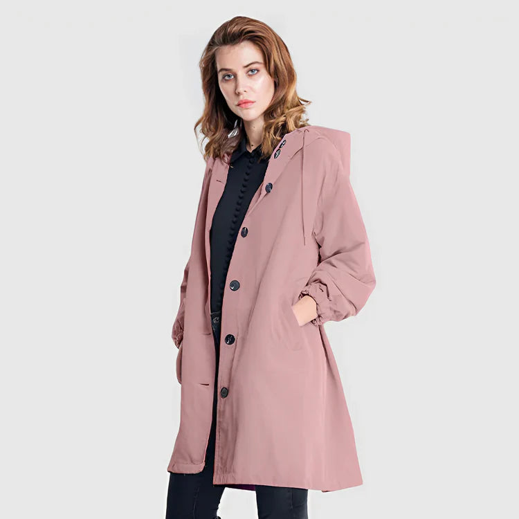 Wasserdichte Outdoor-Jacke mit Kapuze