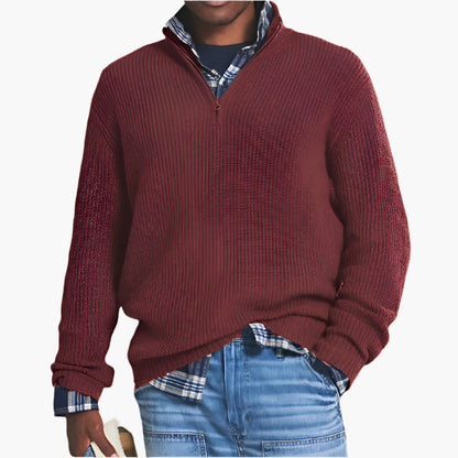 Moderne Strickjacke Reißverschluss Businesslook - IdealeKleiden