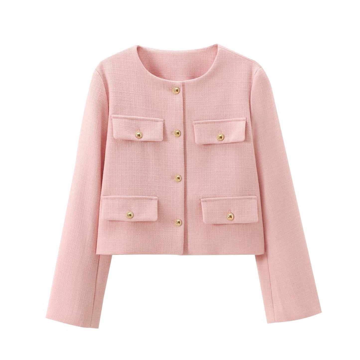 Elegante Blazer Jacke Halsreiher Design