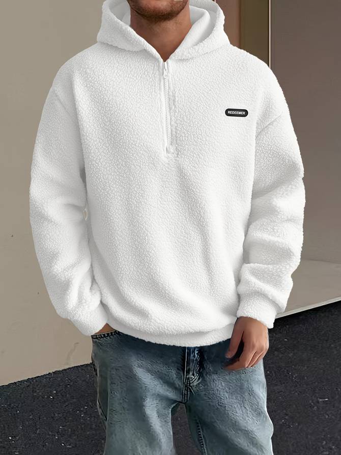 Theo - Bequemer Herren Pullover Kapuze