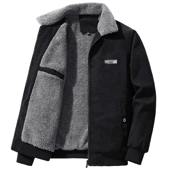 Herren Winterjacke Fleece Gefüttert Warm Isoliert