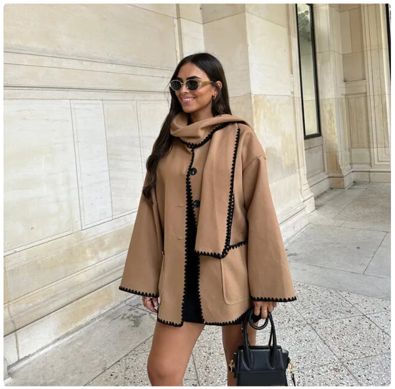 Stylische Frauen Winterjacke Modern