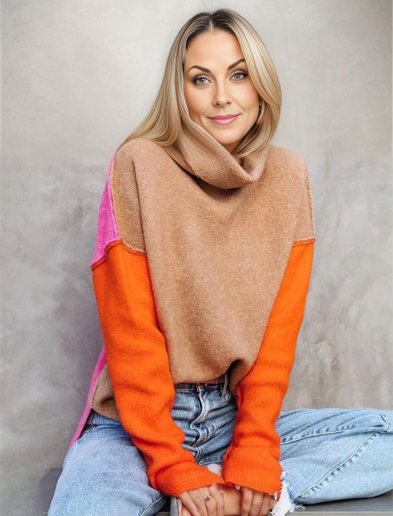 Bequemer Rollkragenpullover Modern Style