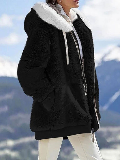 Weiche Winterjacke Plüsch Damenschuhe