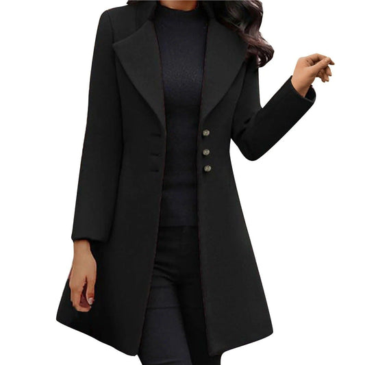 Damen Mantel Lässig Chic Herbstmode - IdealeKleiden