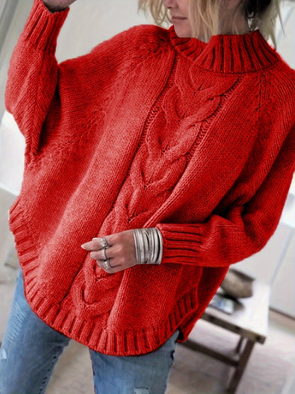 Bequemer Grobstrick Pullover Gemütlich