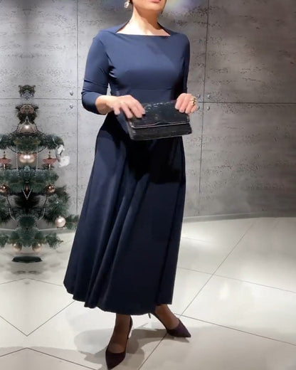 Langes Leinenkleid Sommer - IdealeKleiden
