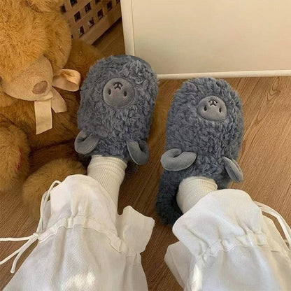 Bequeme Damen Hausschuhe mit Tierdesign